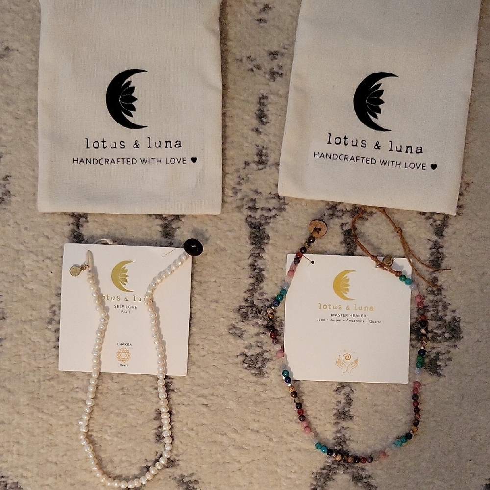 Lotus & Luna Pearl and Beaded Necklaces